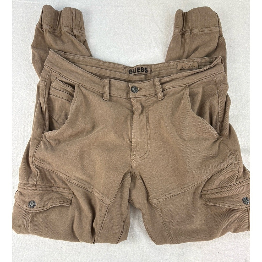 Guess Slim New Kombat Pants/Joggers  Mens 32 x 31‎ Hiking Outdoors Kakhi